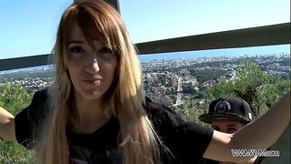 No detektivin milf graff gebohrt Hiren Arsch an der ëffentlechkeet